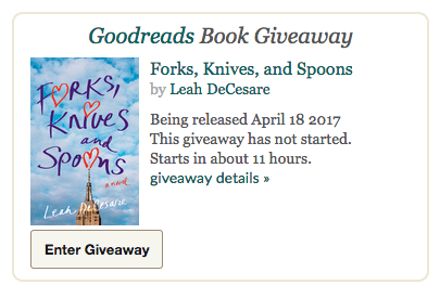 Goodreads #forkbook Giveaway | leahdecesare.com